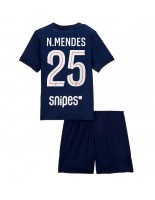 Paris Saint-Germain Nuno Mendes #25 Kotipaita Lasten 2025-26 Lyhythihainen (+ shortsit)